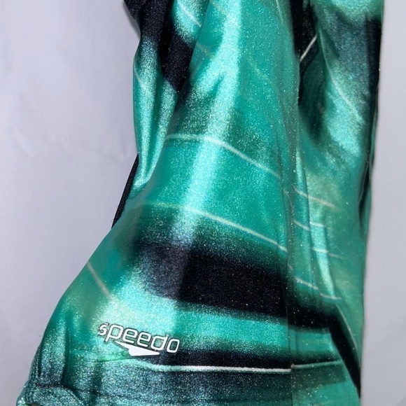 Speedo Swimsuit One Piece Racerback Open Back Thin Straps Competition Training - Picture 2 of 7